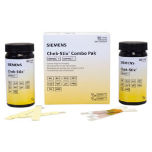 Siemens Chek-Stix® Combo Pak, Positive & Negative, 25/btl, 2 btl/pk